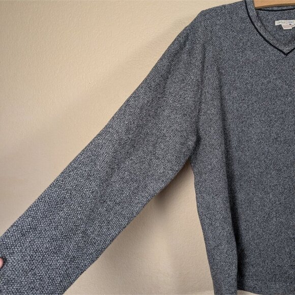 Carbon2Cobalt Men's XXL Sweater Chunky Knit 100% Cotton V Neck Fisherman - Picture 6 of 8